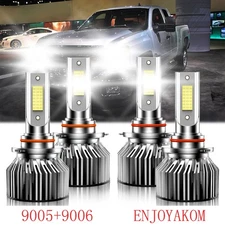 LED Headlight Kit Combo Bulb High Low Beam For Chevy Silverado 1500 1999-2006