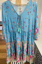 Stunning Dreamcatcher Boho Maxi Dress Ladies Size 14 (XL)