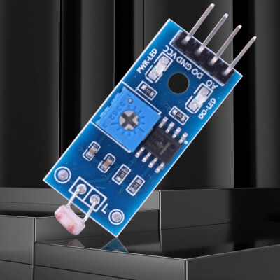 #DE LM393 Lichtempfindlicher Sensor 4Pin Lichterkennung 3,5V-5V für Arduino DIY 