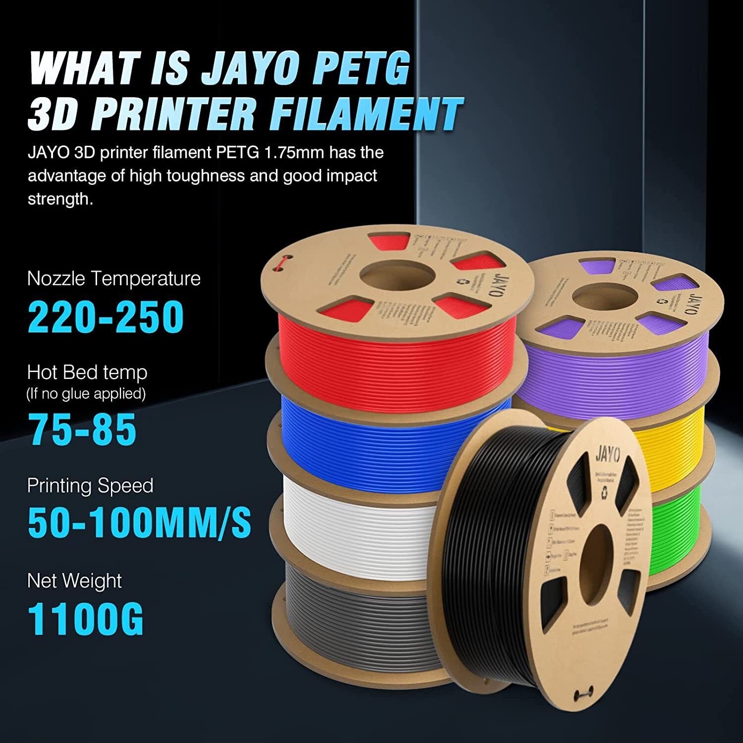 JAYO PETG 1kg Filament schwarz 3D Druck in Baden-Württemberg - Lorch