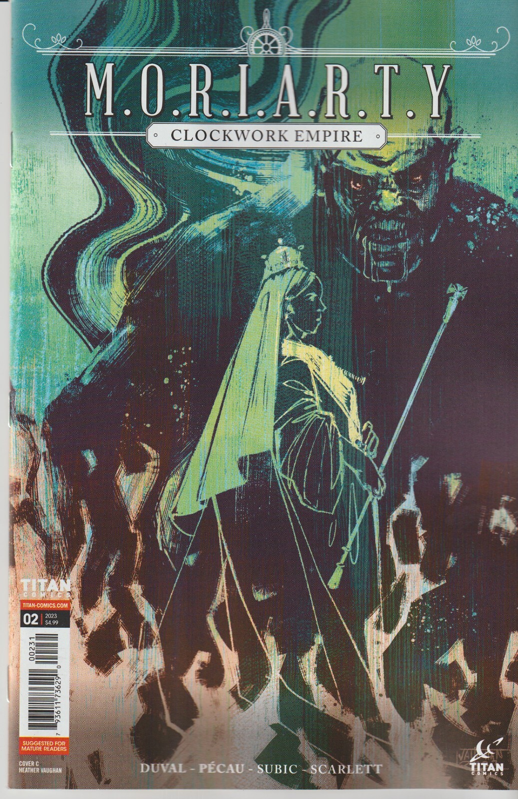TITAN COMICS MORIARTY CLOCKWORK EMPIRE #2 MARCH 2023 VARIANT C 1ST PRINT NM