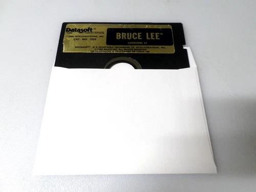 5.25" Floppy - COMMODORE 64 & ATARI - BRUCE LEE - (1986) - DATASOFT