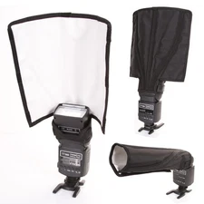 Foldable Flash Diffuser Strobe Snoot Beam Reflector For Canon Yongnuo Speedlite