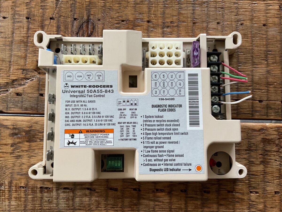 Furnace Control Circuit Board 50A55-843 White Rogers