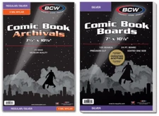 25 BCW Silver Age 4 Mil Mylar Comic Book Bags and Boards Acid Free Polyester