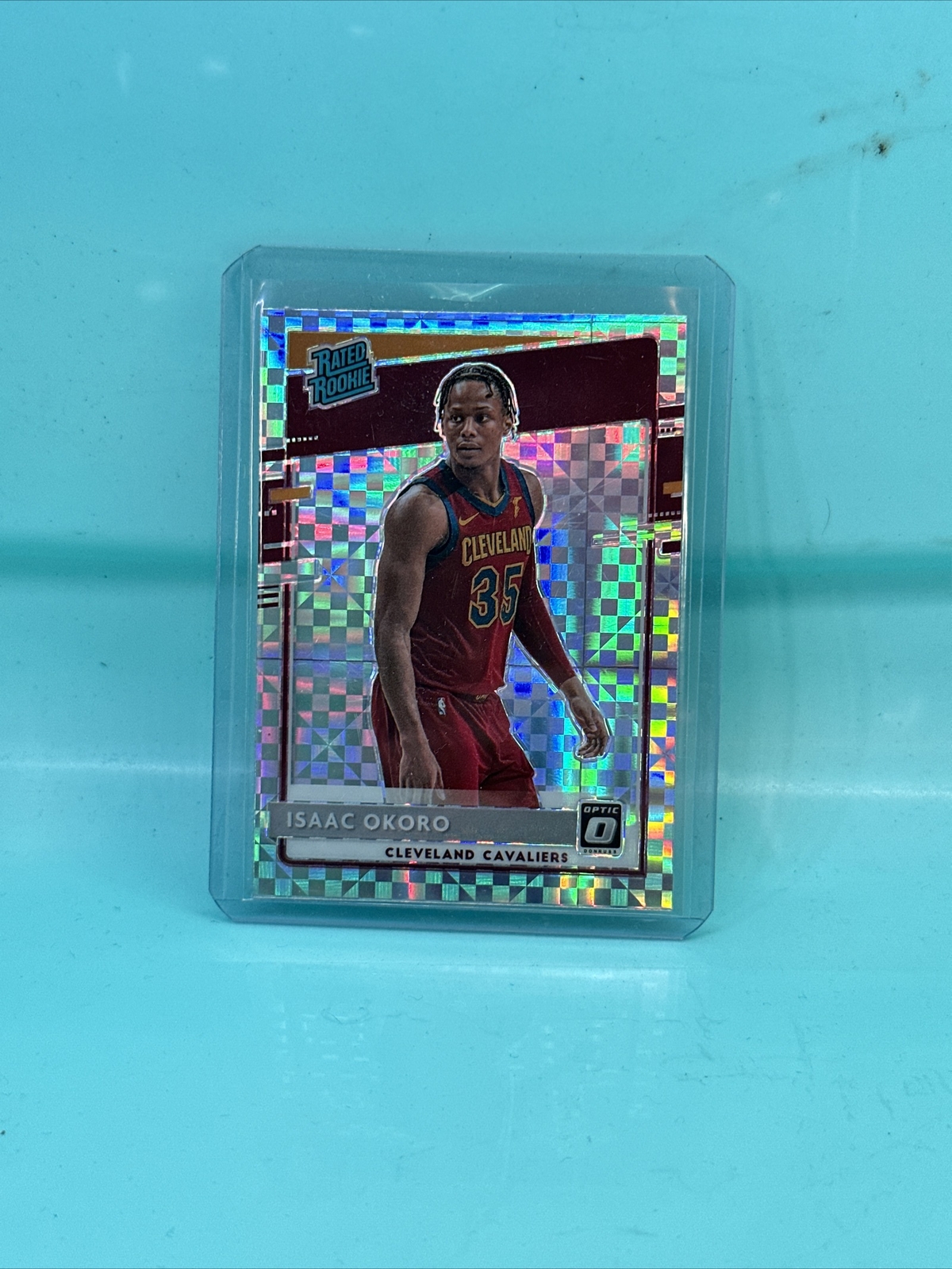 2020-21 Donruss Optic Isaac Okoro Checkerboard Prizm Rated Rookie RC #155 Mint