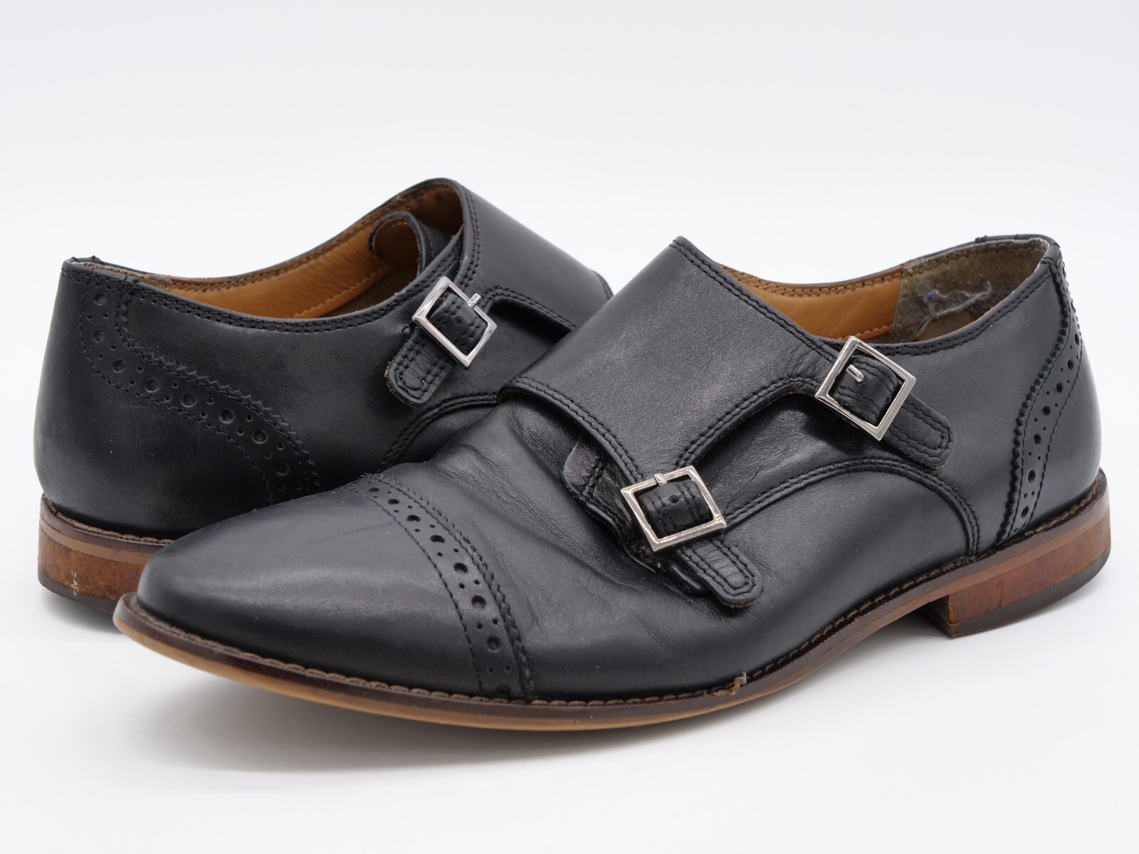 Double Buckle Brogue Dress Shoes 