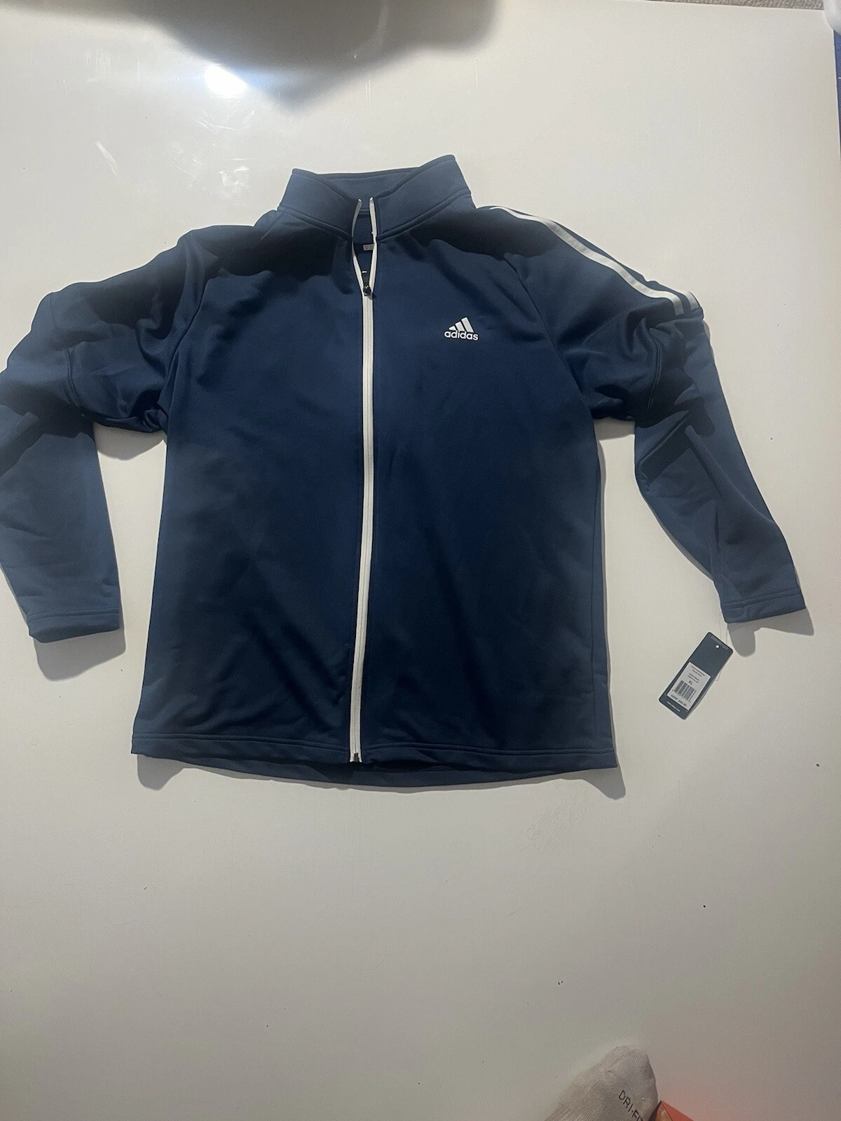 NWT Adidas Golf Lightweight Zip Up Jacket XL UPF 50