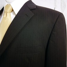 Van Heusen Suit Separates 44L 3 Button Brown Striped Suit Blazer Sports Coat