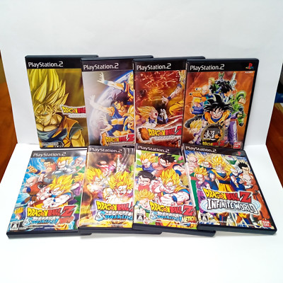 Dragon Ball Z 1 2 3 Infinite Sparking Neo Meteor Lot of 8 PS2 Japan CIB Complete