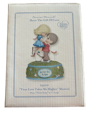 Precious Moments Music Box Doll Gift Your Love Takes Me Higher 133100 NIB Retire
