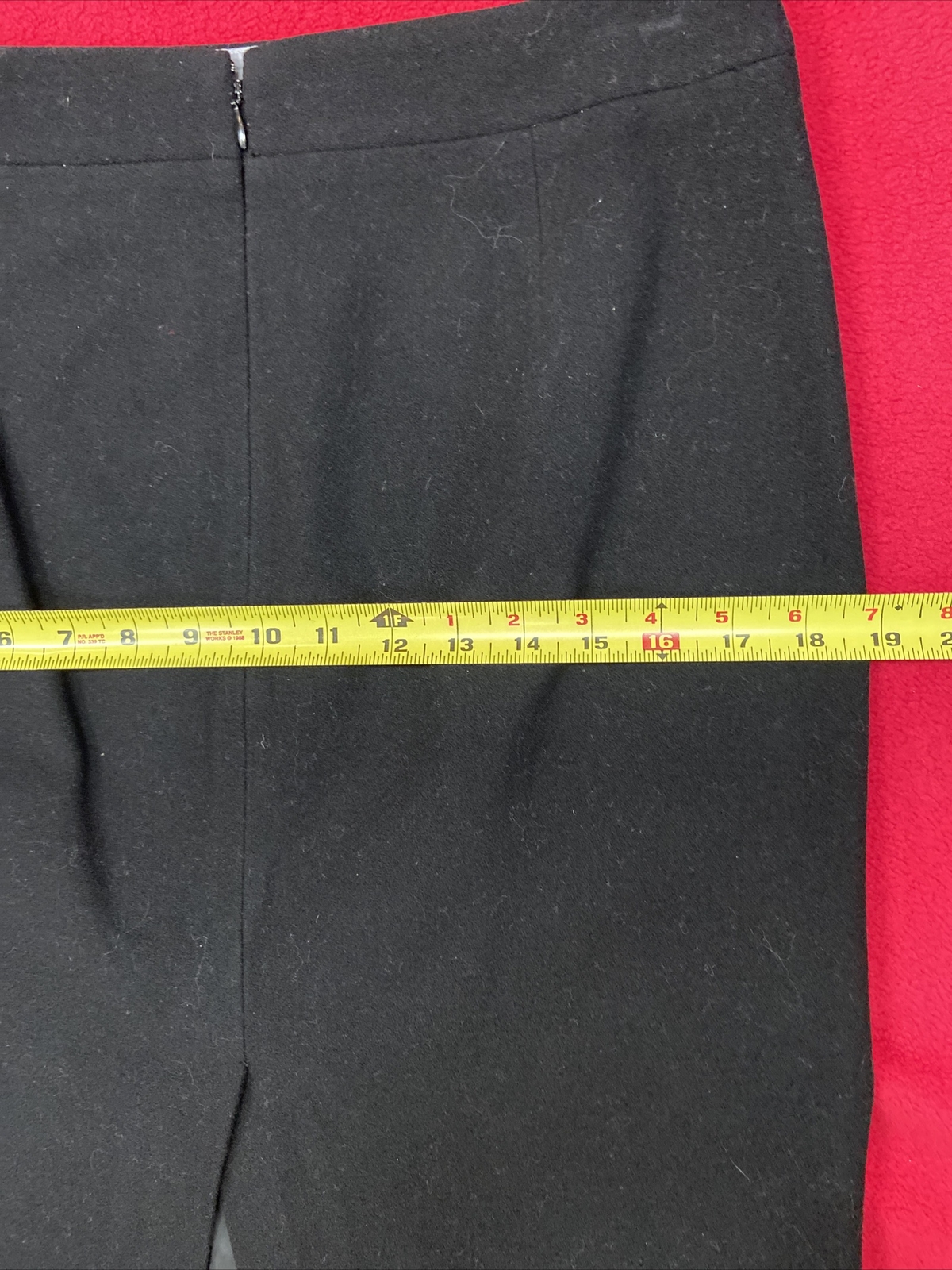 BLACK BASIC Jcrew Black Wool knee length Pencil S… - image 8