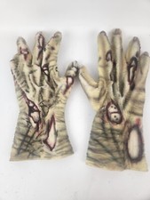 Zombie Hands Gloves Fright Asylum 1999 Disguise Inc Halloween Prop Costume