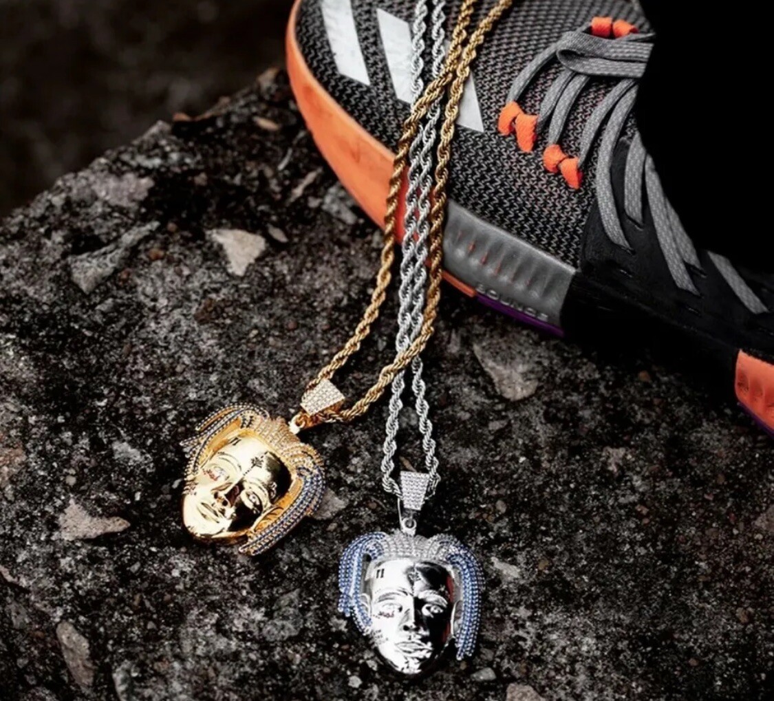 XXXTENTACION ネックレス Gold XXXTentacion Rapper Chain Necklace - Hip-hop Iced Out Jewelry