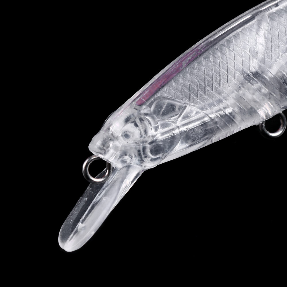 100PCS/Set 8cm/9g Sinking Minnow Fishing Lures Unpainted Swimbait Bass Tackle - Image 3