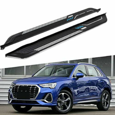 2Pcs Door Side Step Fits for Audi Q3 2019-2022 Running Board Nerf Bars Protector