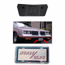 81-88 Cutlass Front Bumper Tag Mount Bracket Holder 84hurst Olds License Plate