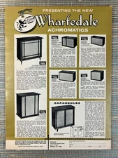 Wharfedale Achromatics Speaker System Expandules Westbury 1967 Vintage Print Ad