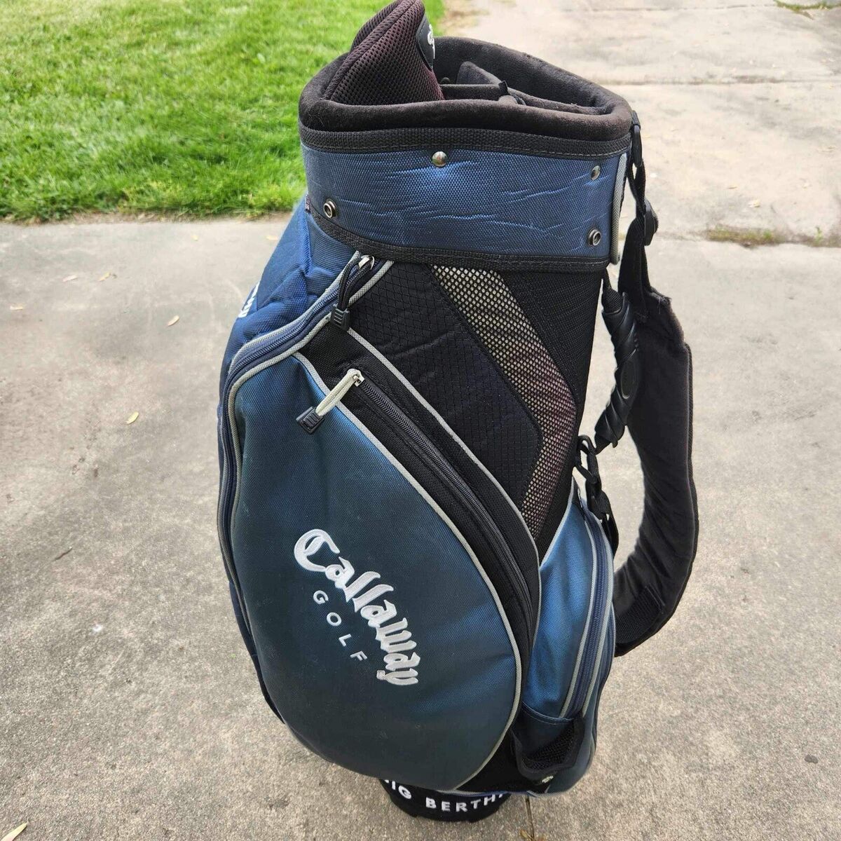 Callaway Big Bertha ゴルフバッグ Vintage Callaway Big Bertha Golf Cart bag Faux black leather