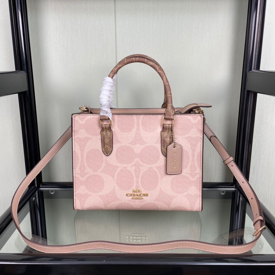 Coach Maggie Small Tote in Signature Canvas - Women's Blocked CY676