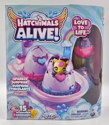New Hatchimals Alive Sparkly Surprise Make a Splash Playset with 15 Accessories