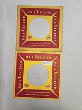 45 RPM 7" RECORD SLEEVES CO. SLEEVE 2 PACK SEE PHOTOS - RCA Victor SLV197 
