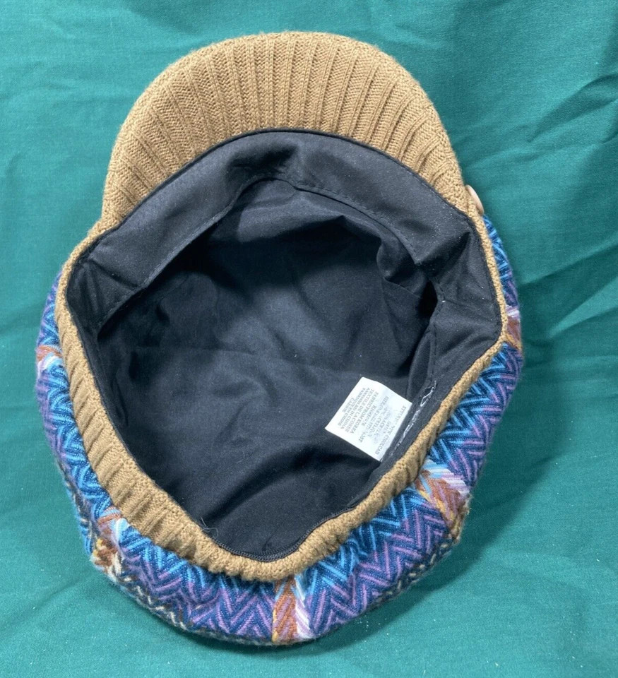 Women Knitted Hat Newsboy Cap With Visor, One Size fits Most Foto 4 de 4