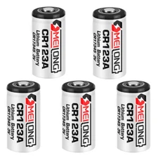 5x CR123A/CR17345 850mAh PLC Battery Non-rechargeable 3V Li-ion Battery