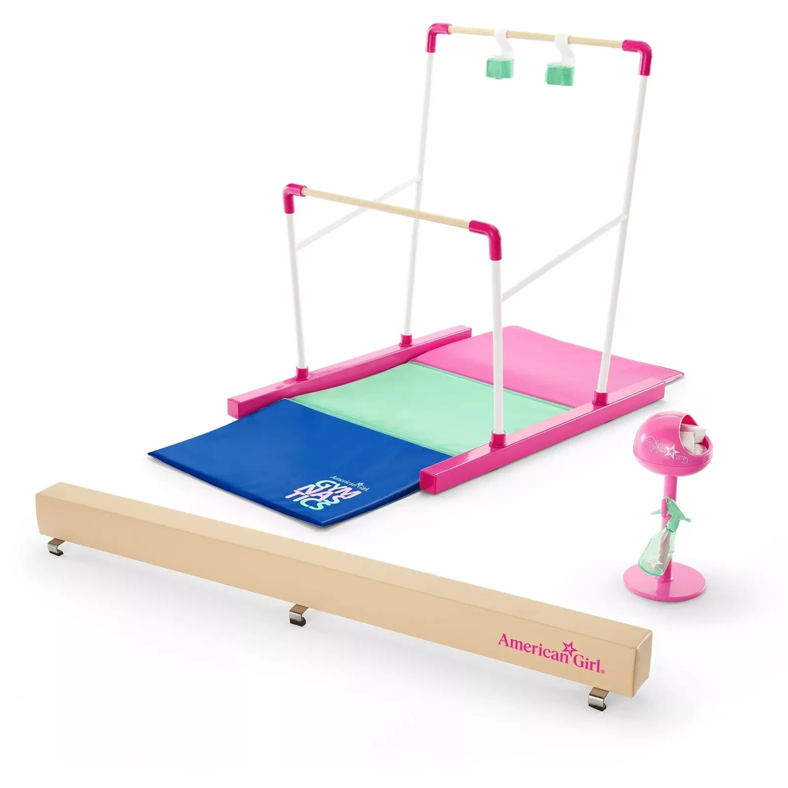 American Girl Lila Gymnastics Gym Equipment Complete Set Bea