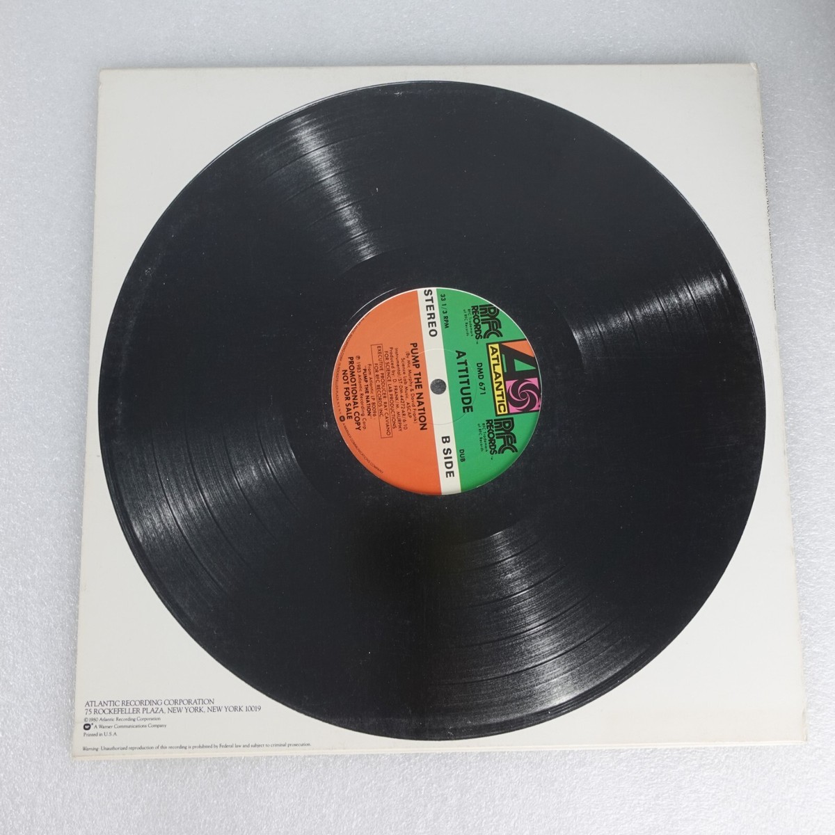 Attitude Pump The Nation PROMO SINGLE Vinyl Record Album | eBay