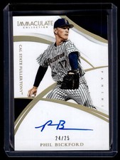 Phil Bickford 2015 Panini Immaculate Collection Autograph Auto Card /25 #PB