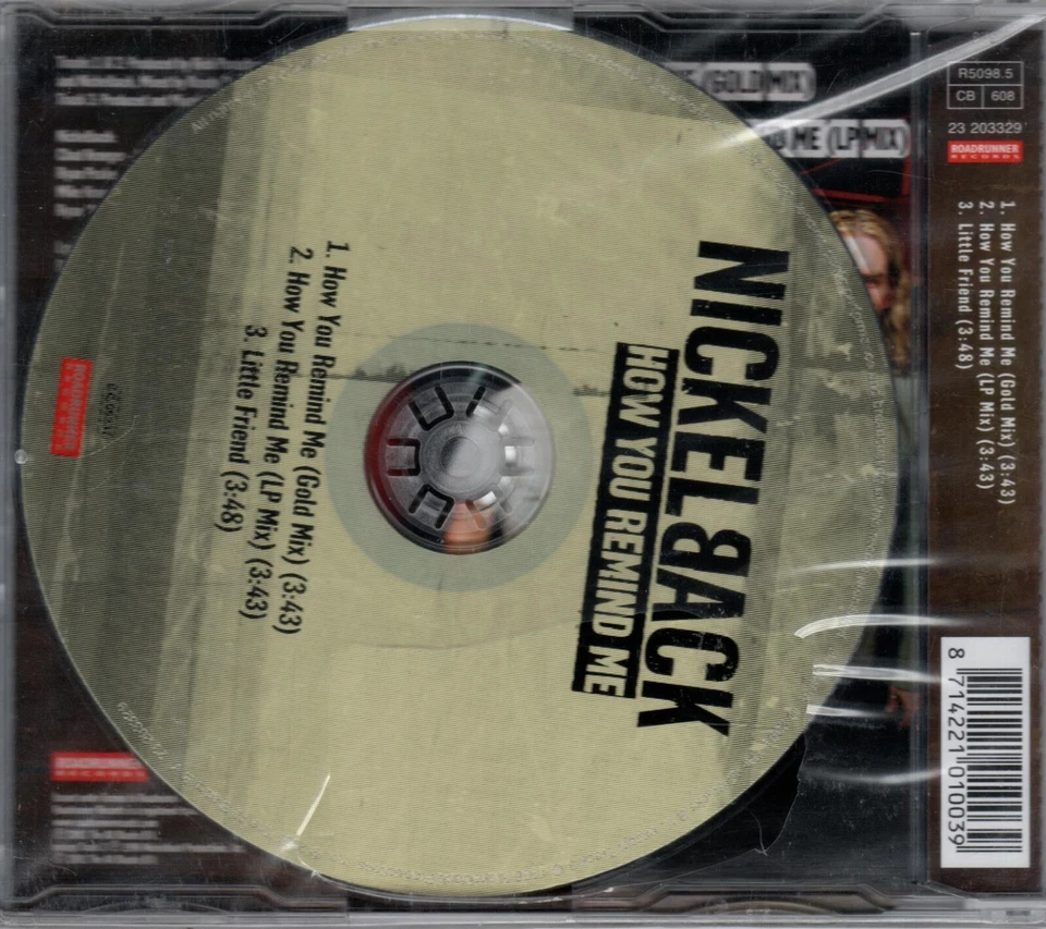 Nickelback - How You Remind Me (2001) - 3 Track Maxi CD - in der OVP !! - Bild 2 von 2