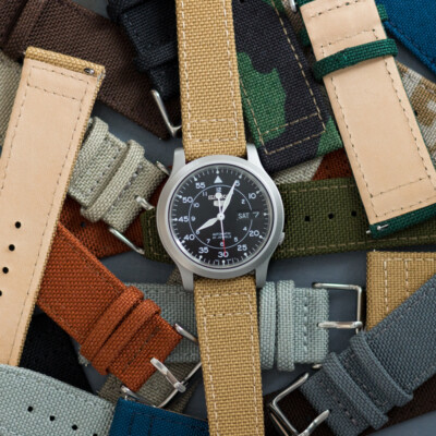 Cordura  Canvas Fabric (S/M) Quick Release Watch Band