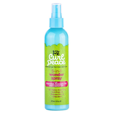 Just For Me Curl Peace 5 in 1 Wonder Spray - Detangles, Nourishes -  3 Pack