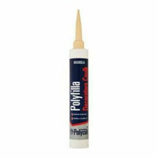 12 x Polycell Polyfilla Decorators Caulk Magnolia 380ml Trade Cartridge 5085010