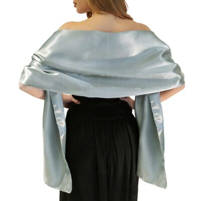 Mlmw Shawls and Wraps for Evening Dresses Satin Shawl Wraps for Women Extra Long Wedding Shawls for Bridal Party