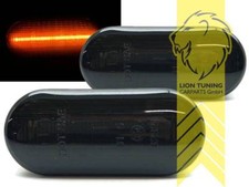 LED Light Bar Seitenblinker für Seat Leon Altea 5P Toledo 1L 1M 5P Exeo schwarz