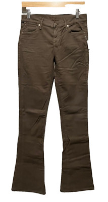 NWT CITIZENS OF HUMANITY OLIVE GREEN LOW RISE BOOT CUT STRETCH JEANS NEW SIZE 27