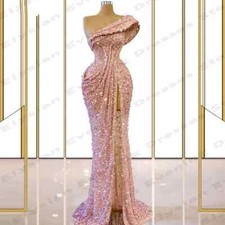 Beading Evening Dress Women Elegant Sexy Off The Shoulder Sleeveless Prom Gowns