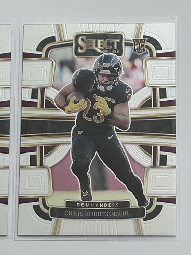 Washington Commanders 2023-24 Select Rookie RC Lot of 2 Rodriguez Jr Andre Jones - Afbeelding 8 van 15