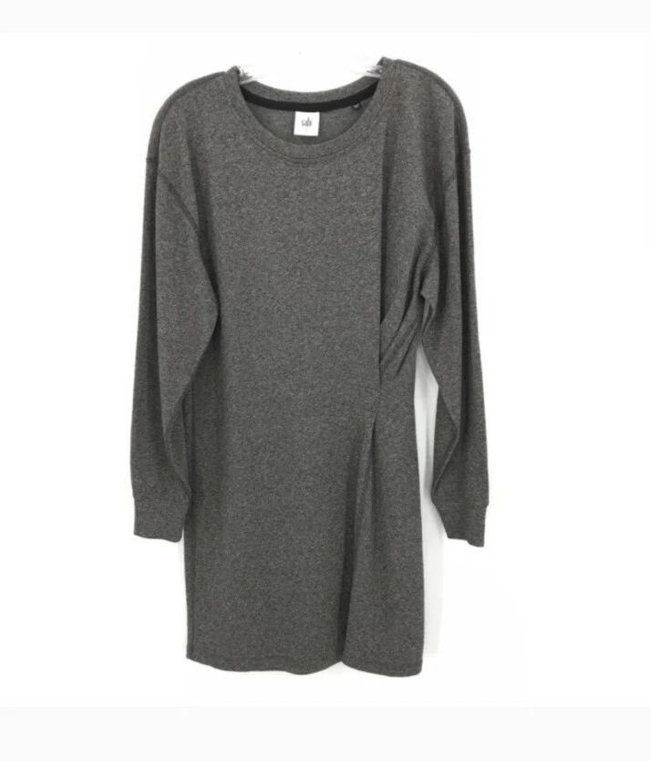 Vestido Vaina Cabi Put On L/S Algodón Terry Francés Gris Oscuro Talla Pequeña 3250 Usado en Excelente Condición Foto 4 de 4