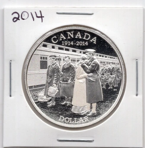 2014 Canada Silver Dollar Proof - Declaration of the First World War