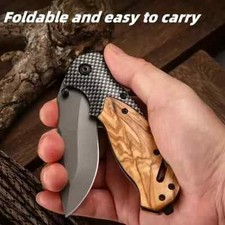 Spring-Assisted Folding Pocket Knife for Survival, Hunting, and Tactical Use