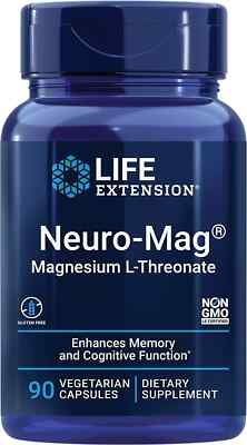 Life Extension Neuro-Mag Magnesium L-Threonat 90 vegetarische Kapseln NEUROMAG