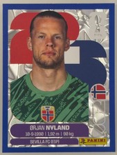 Orjan Nvland Panini FIFA World Cup 2026 Blue Crumple Parallels Sticker