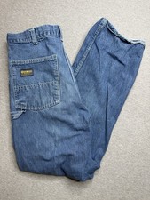 VTG 70s Oshkosh B  Gosh Sanforized Union Made USA Denim Carpenter Jeans 32x30
