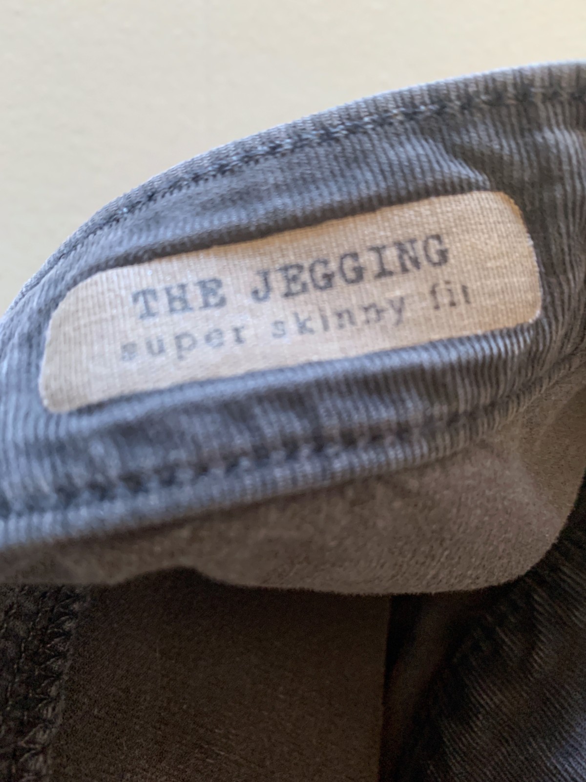 AG ADRIANO GOLDSCHMIED Blue/Grey Corduroy The Jegging Super Skinny Womens sz 28r thumbnail 4