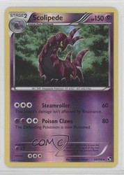 Scolipede 54/114 Black & White Reverse Holo Rare