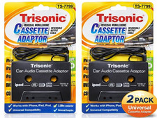 2 PACK Car Cassette Adapter 3.5mm AUX to Cassette Tape Converter for CD/MP3/iPod