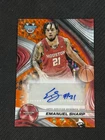 2024-25 Bowman's Best U #B24-ES Emanuel Sharp Autographs Orange Geometric #/25